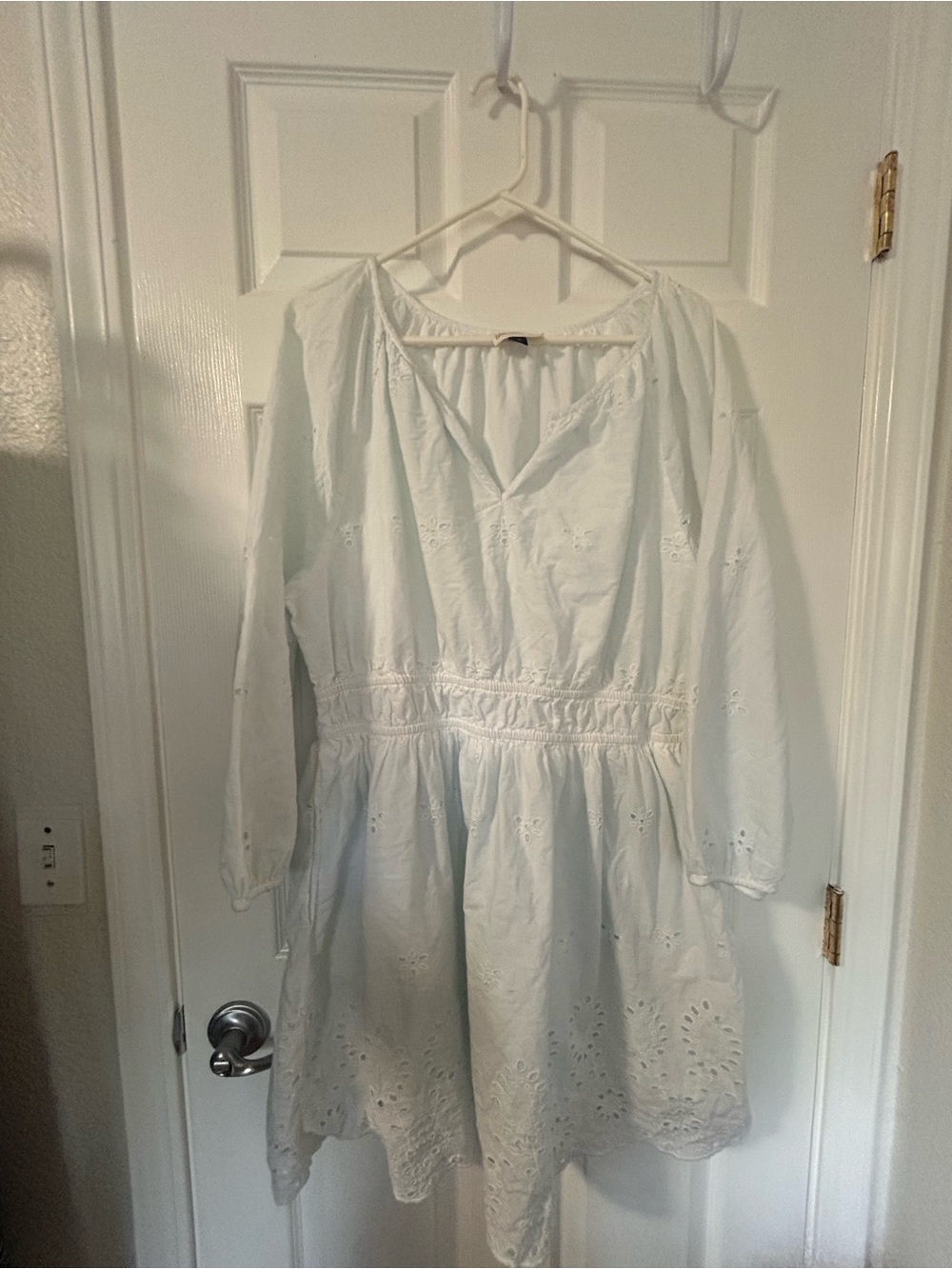 Universal Thread white  Eyelet Peasant Dress